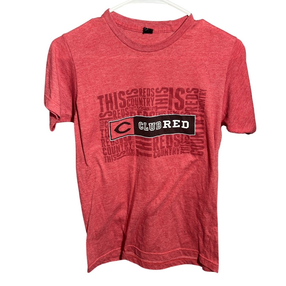 Cincinnati Reds Club Red This Is Reds Country T-Shirt Men's Small Red Short